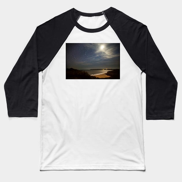 Tor Bay and Oxwich Bay from Penmaen Burrows, Gower Baseball T-Shirt by dasantillo